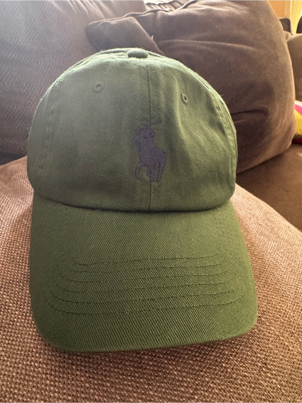 Polo by Ralph Lauren Olive Green Embroidered Polo Player Baseball Cap